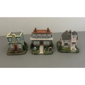 3 Liberty Falls International Resources Miniature Buildings Houses VTG - READ #3